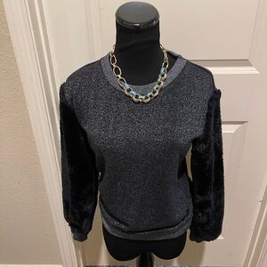 K/Lab Black Crew Neck Sweater Classic Knit